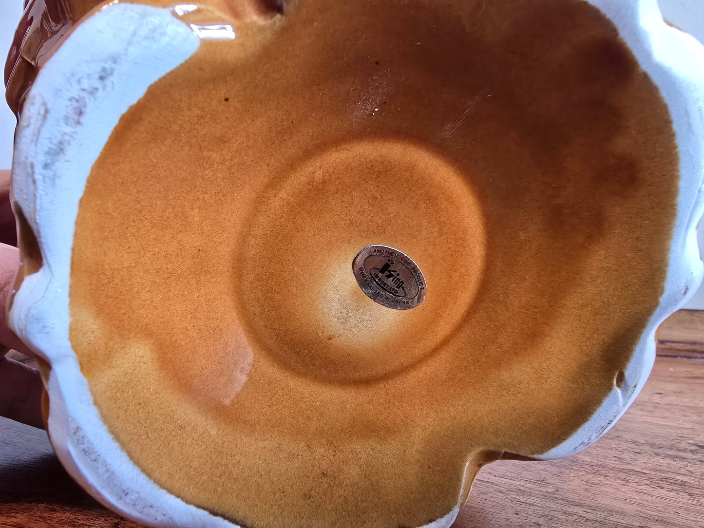 Rare 1960s Flowerpower Japanese Cookie Jar