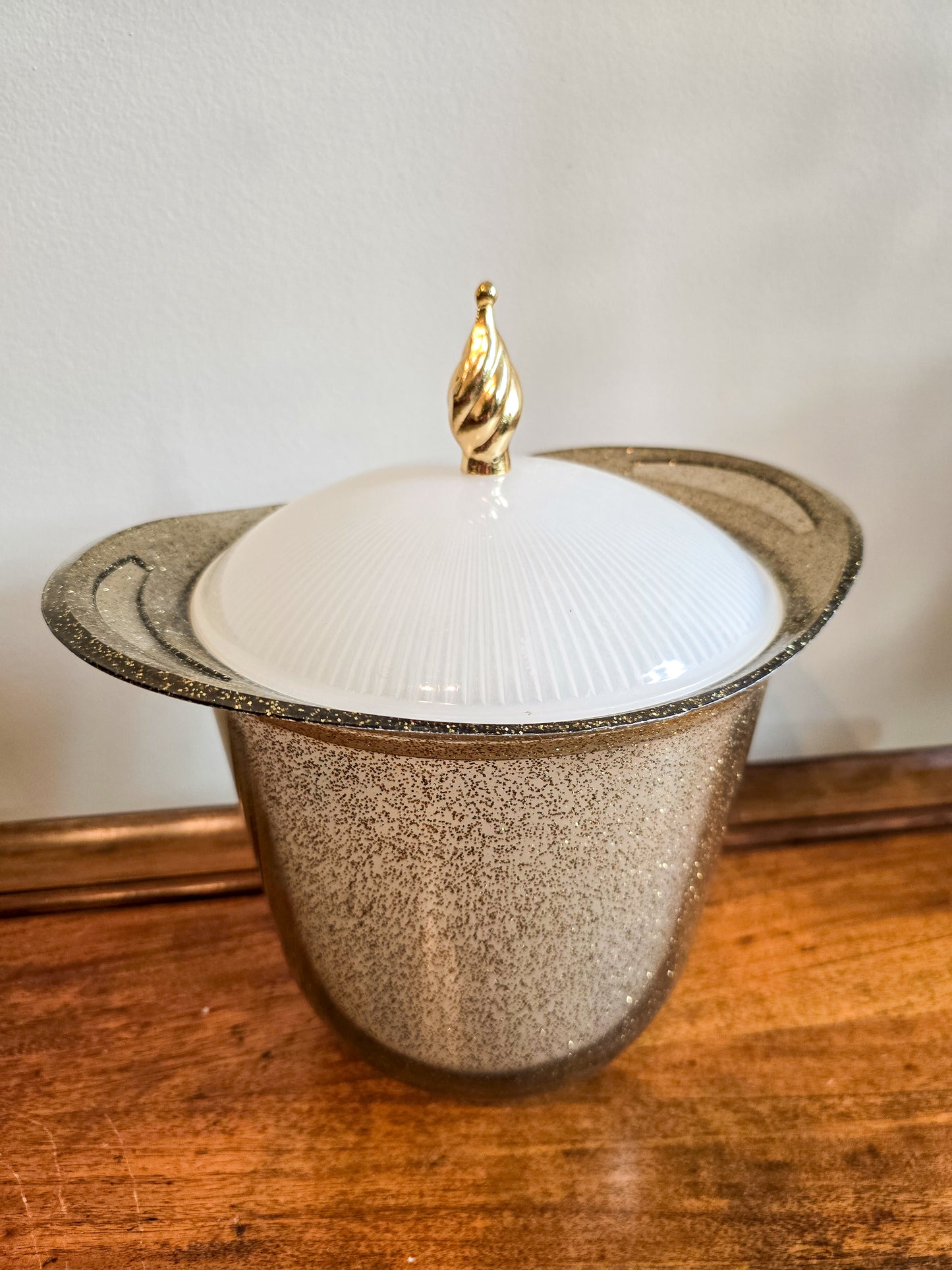 Mid-century Modern Sparkling Atomic Ice Bucket
