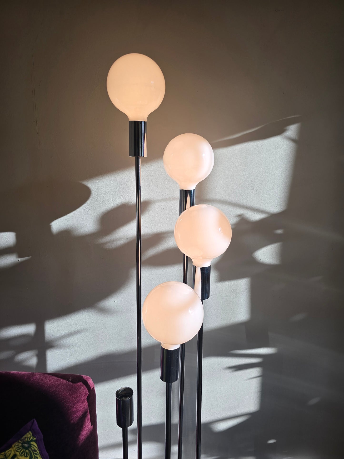 5 light Robert Sonneman Globe Waterfall Floor Lamp