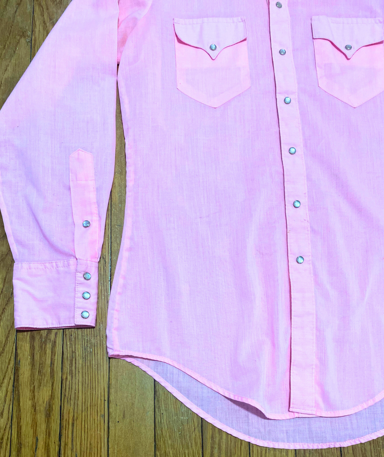 Vintage 70's Rockmount Light Pink Western Snap Shirt