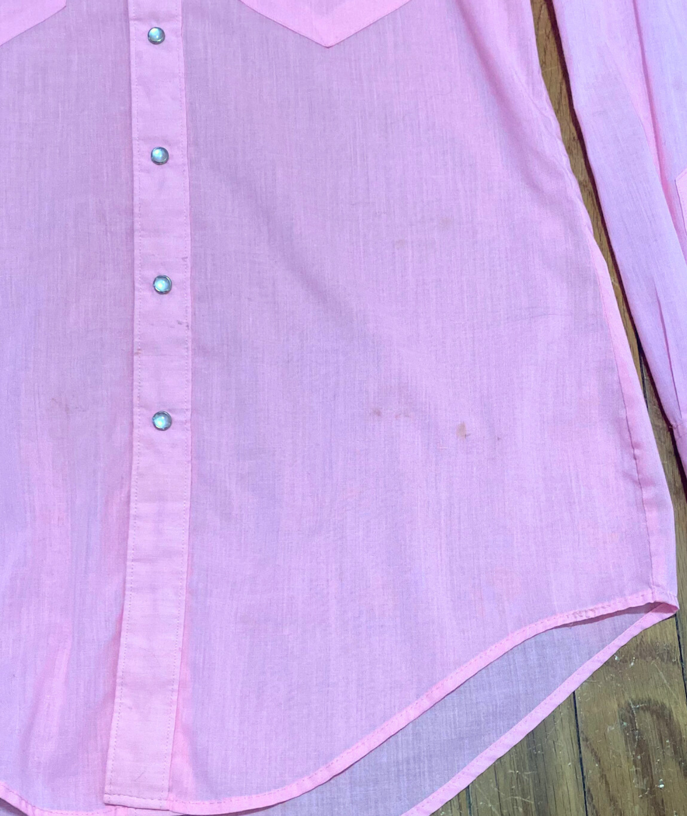 Vintage 70's Rockmount Light Pink Western Snap Shirt