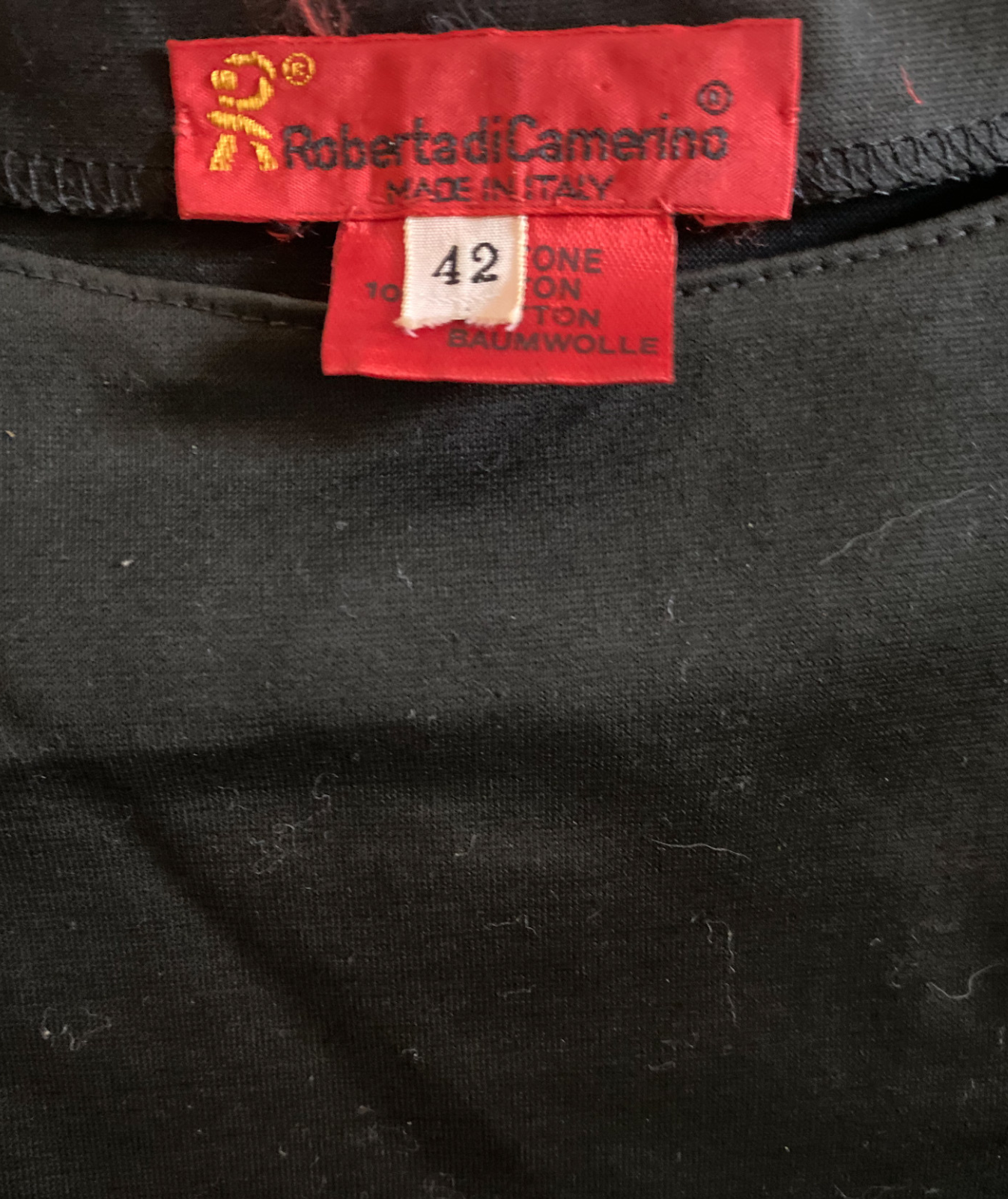 Vintage 90's Roberta di Camerino Trompe L'oeil Dress