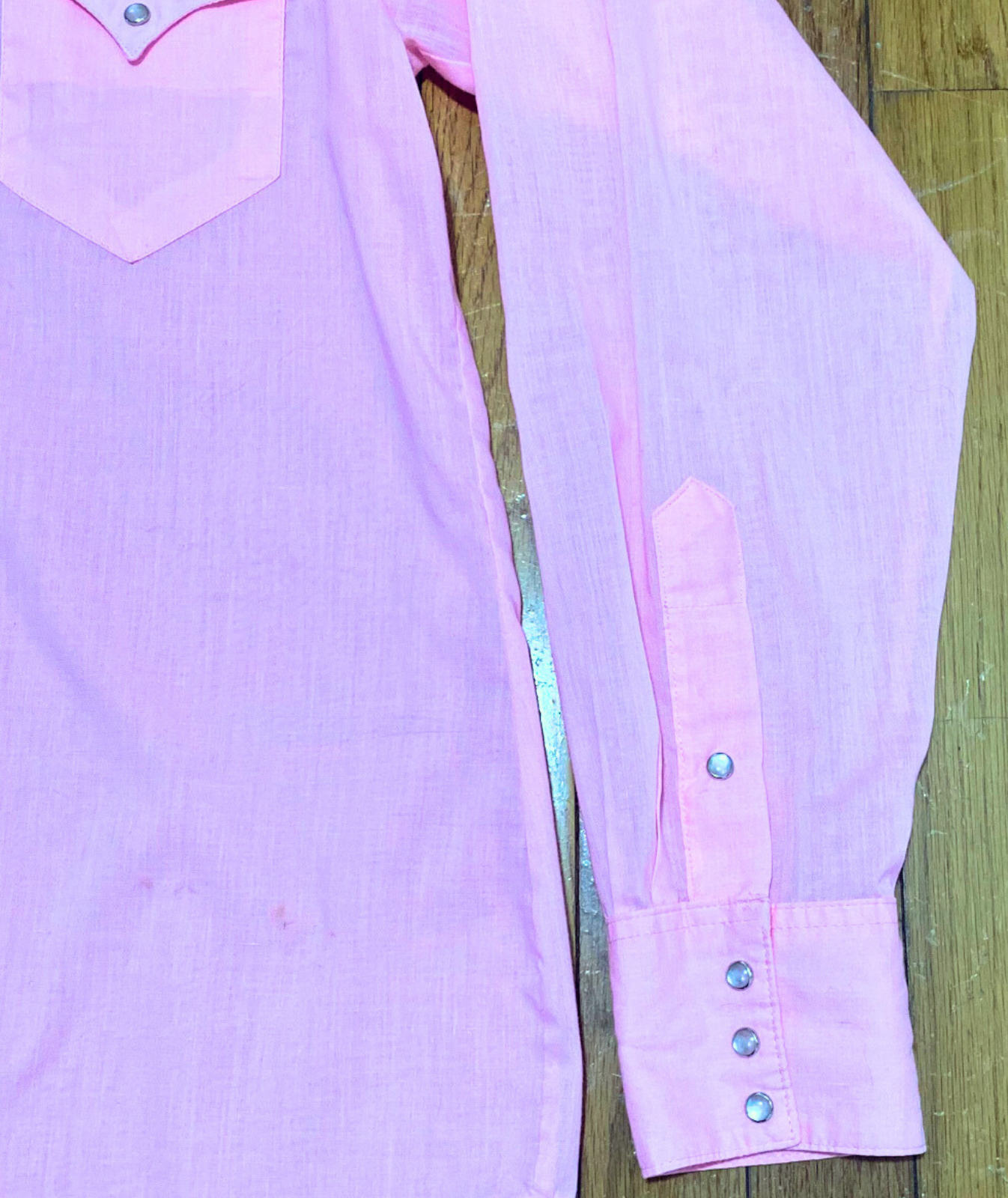 Vintage 70's Rockmount Light Pink Western Snap Shirt
