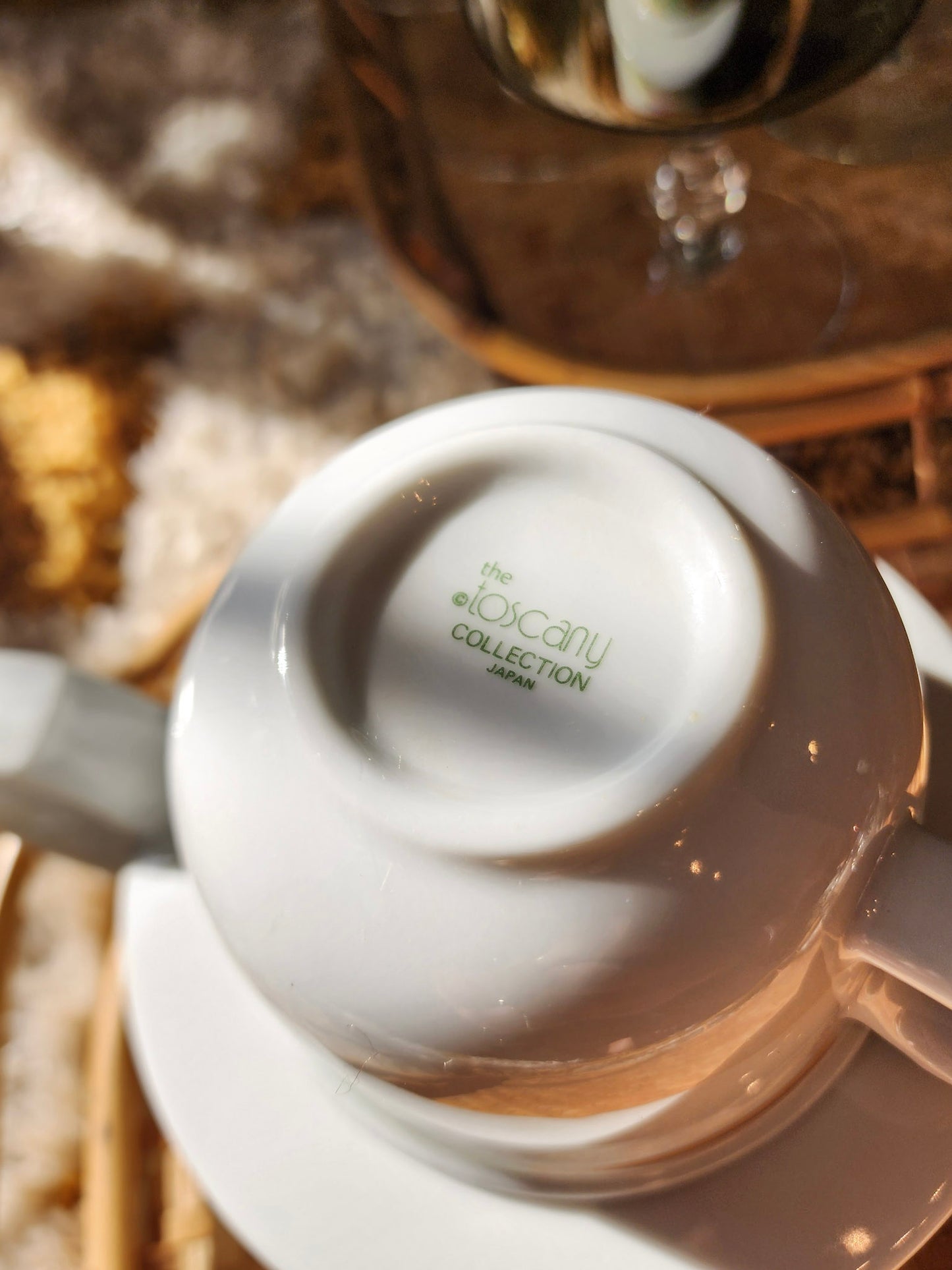 Vintage 80s Toscany Collection Tea Set Japan