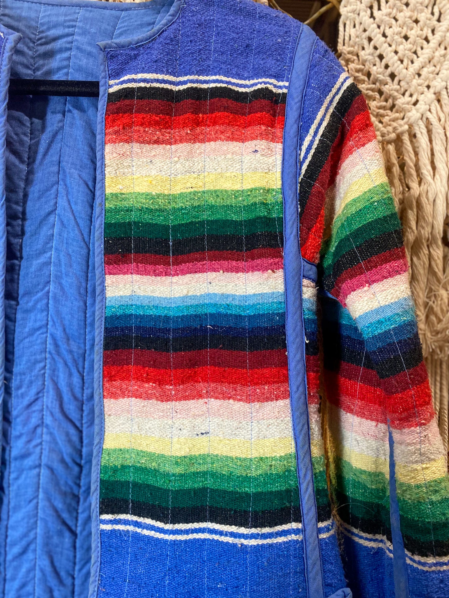 Vintage 70's Serape Quilted Jacket
