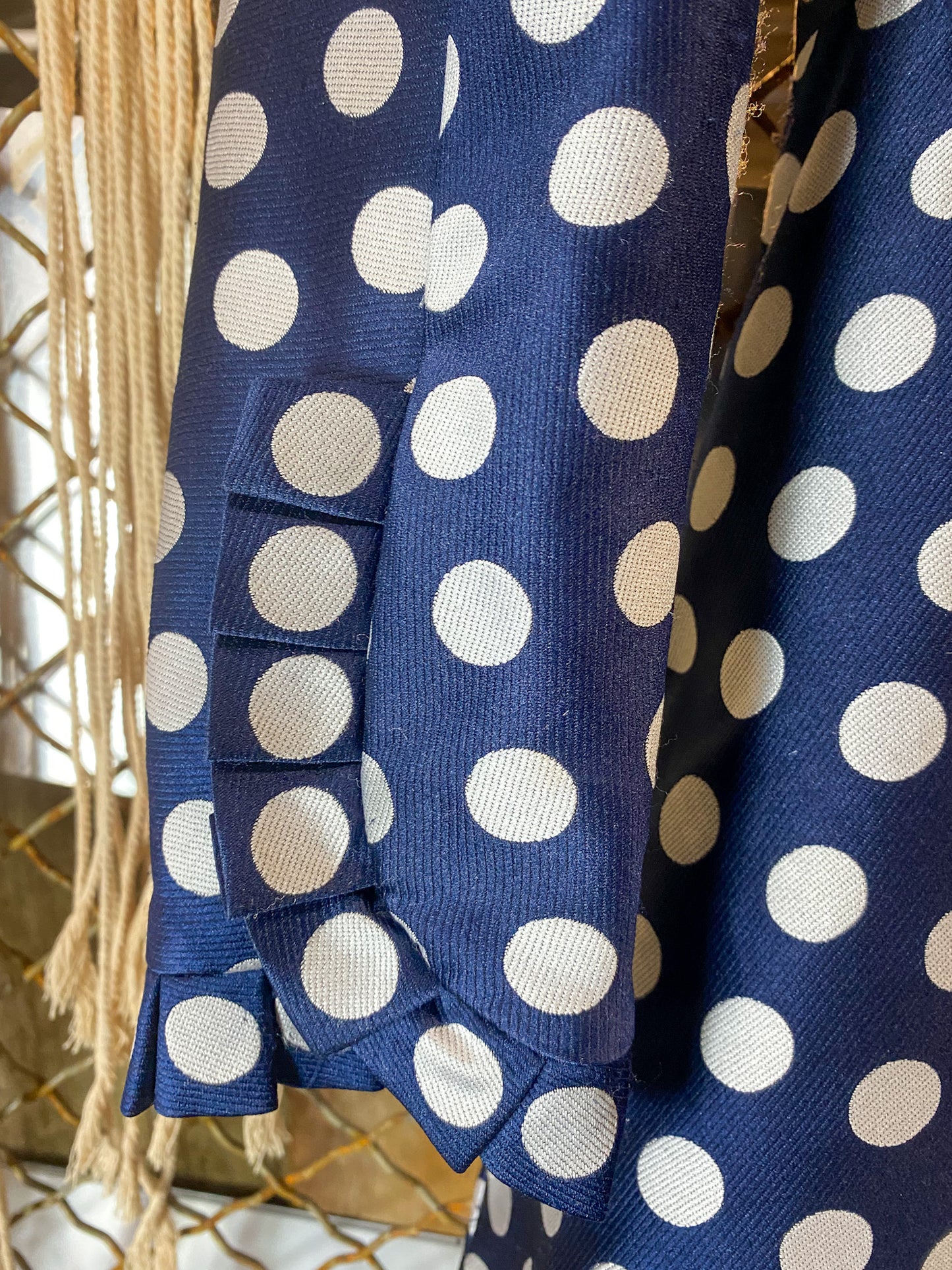 Vintage 70's Geoffrey Beene Polka Dot Dress