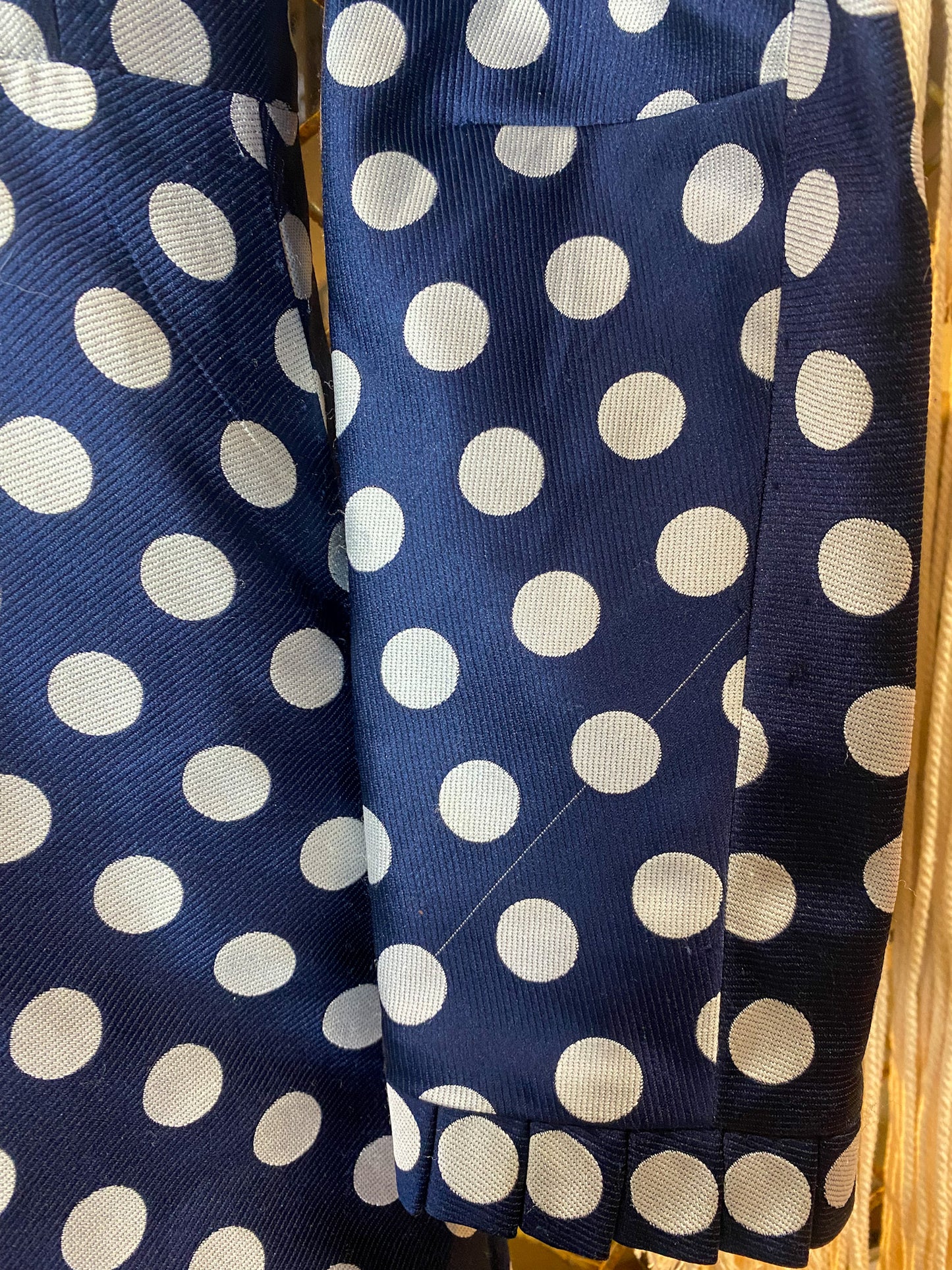 Vintage 70's Geoffrey Beene Polka Dot Dress