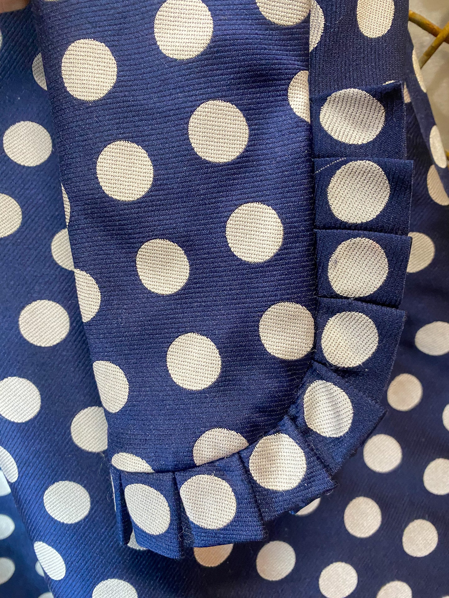 Vintage 70's Geoffrey Beene Polka Dot Dress
