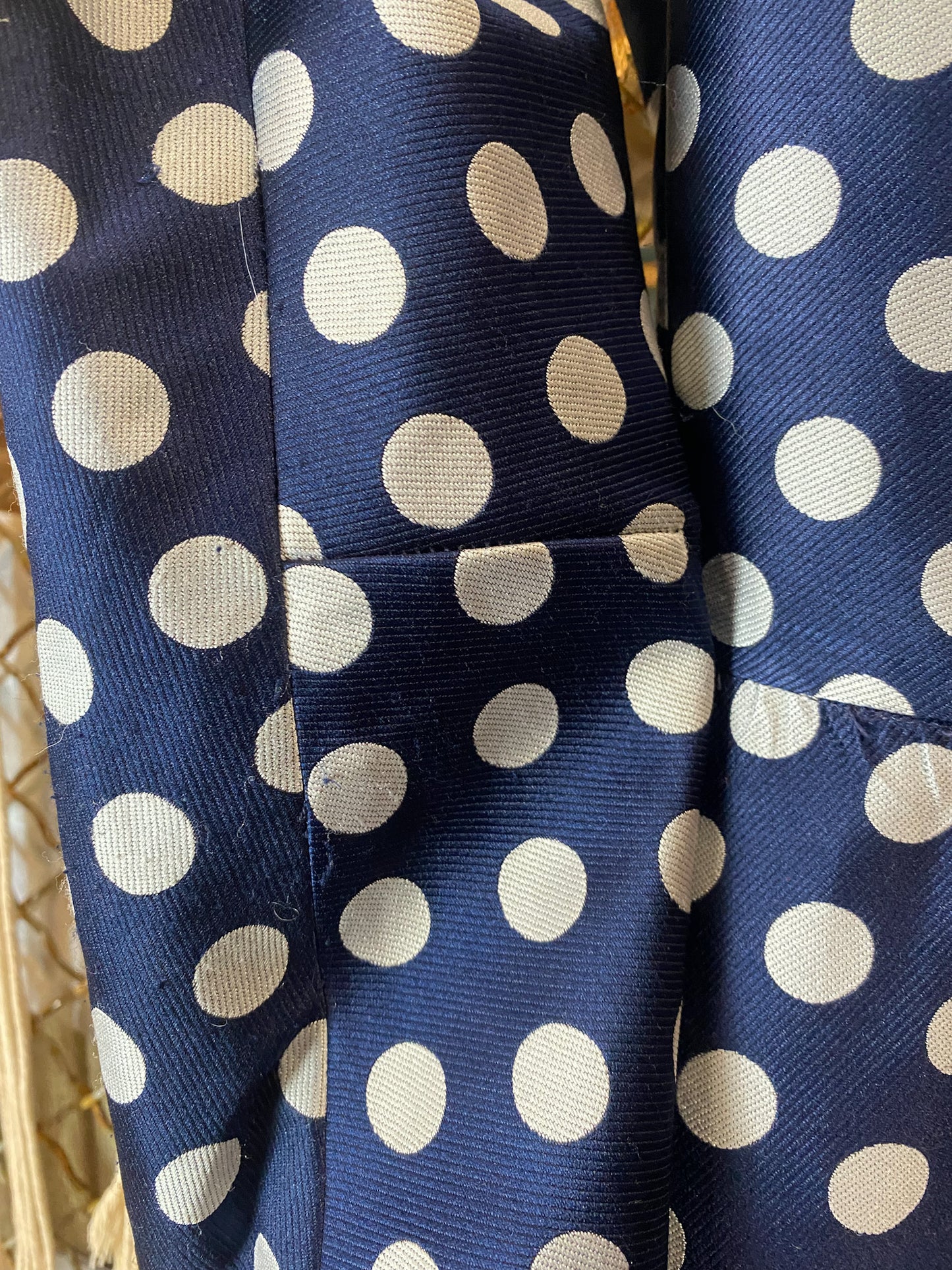 Vintage 70's Geoffrey Beene Polka Dot Dress
