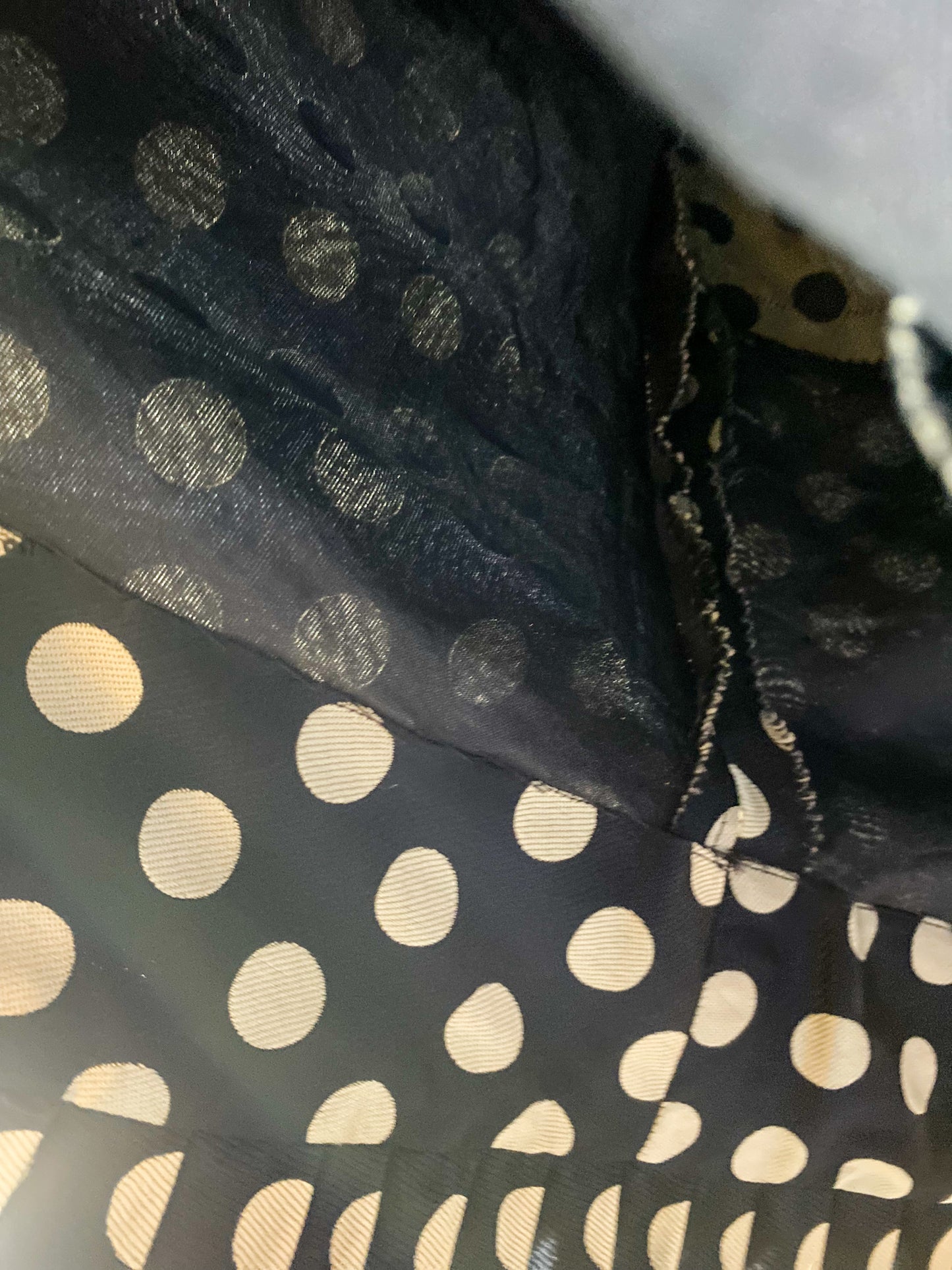 Vintage 70's Geoffrey Beene Polka Dot Dress