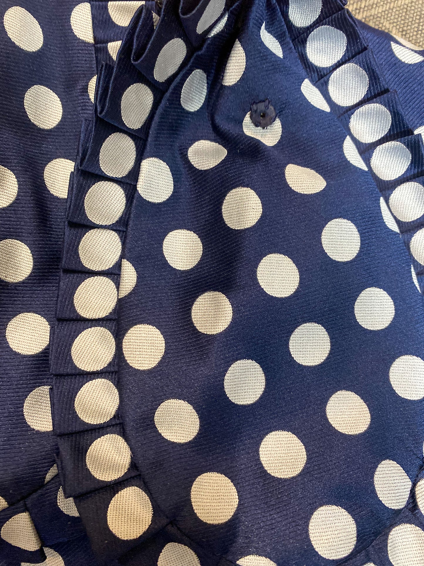 Vintage 70's Geoffrey Beene Polka Dot Dress