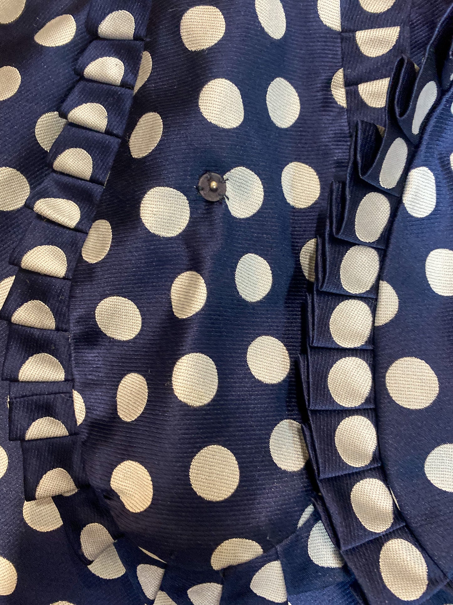 Vintage 70's Geoffrey Beene Polka Dot Dress