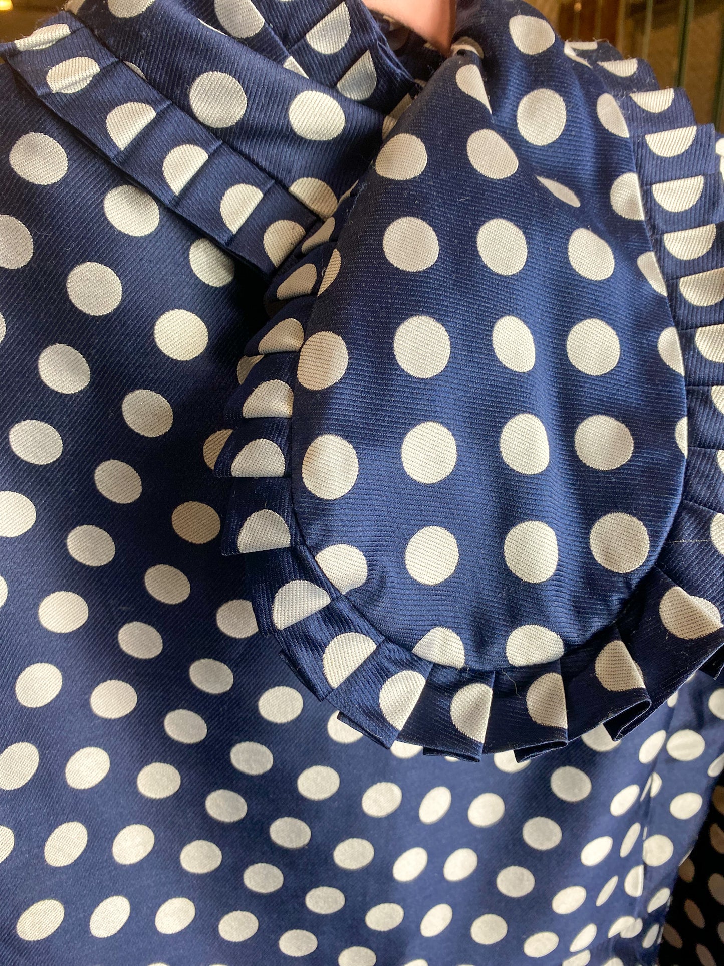 Vintage 70's Geoffrey Beene Polka Dot Dress