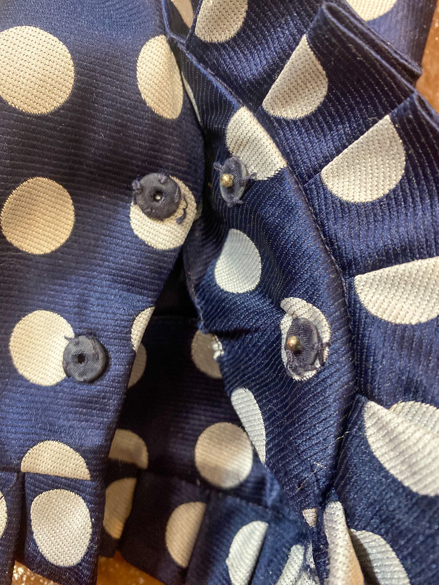 Vintage 70's Geoffrey Beene Polka Dot Dress