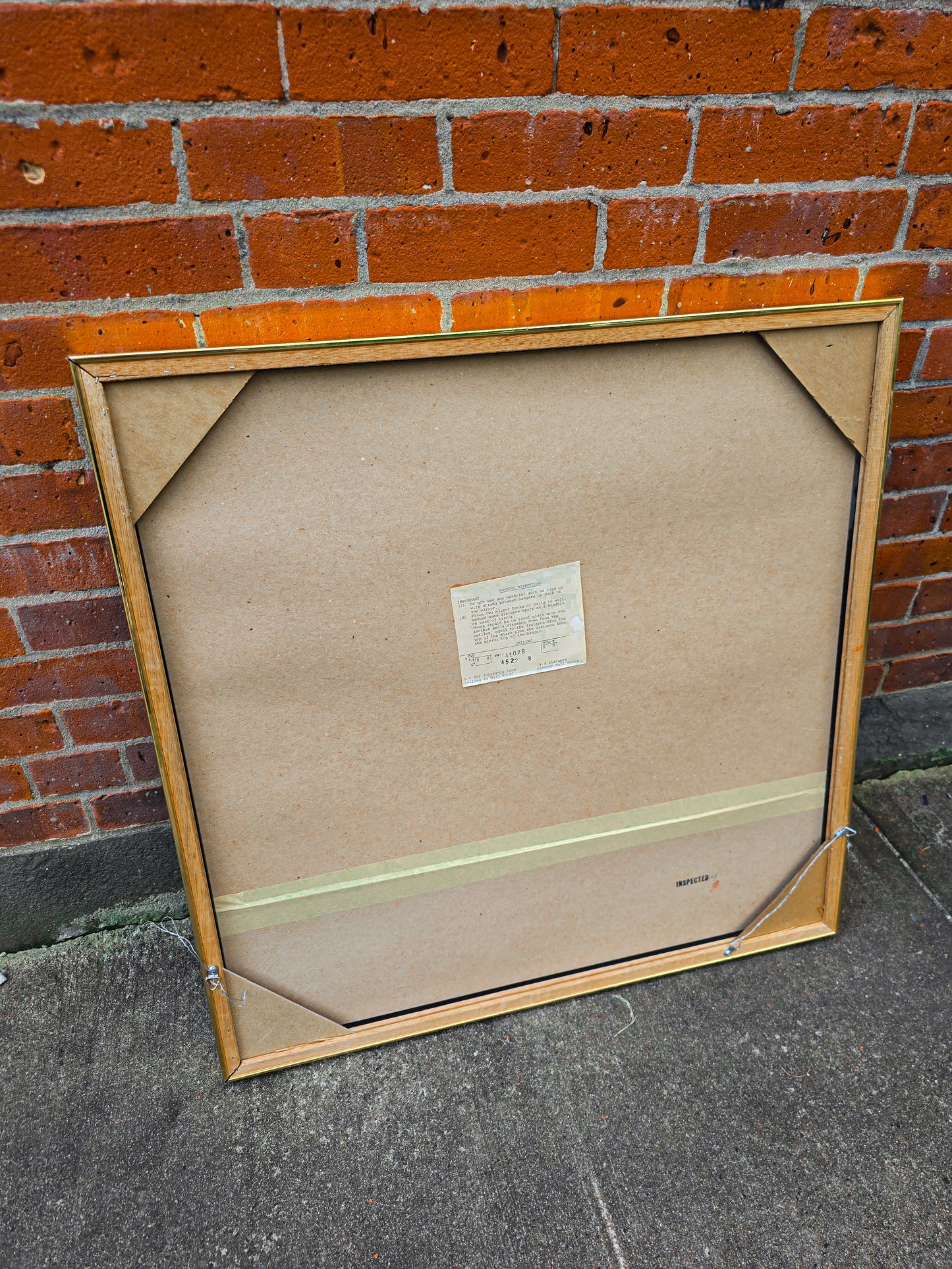 Large Art Deco Square and Diamond Wall Hanging