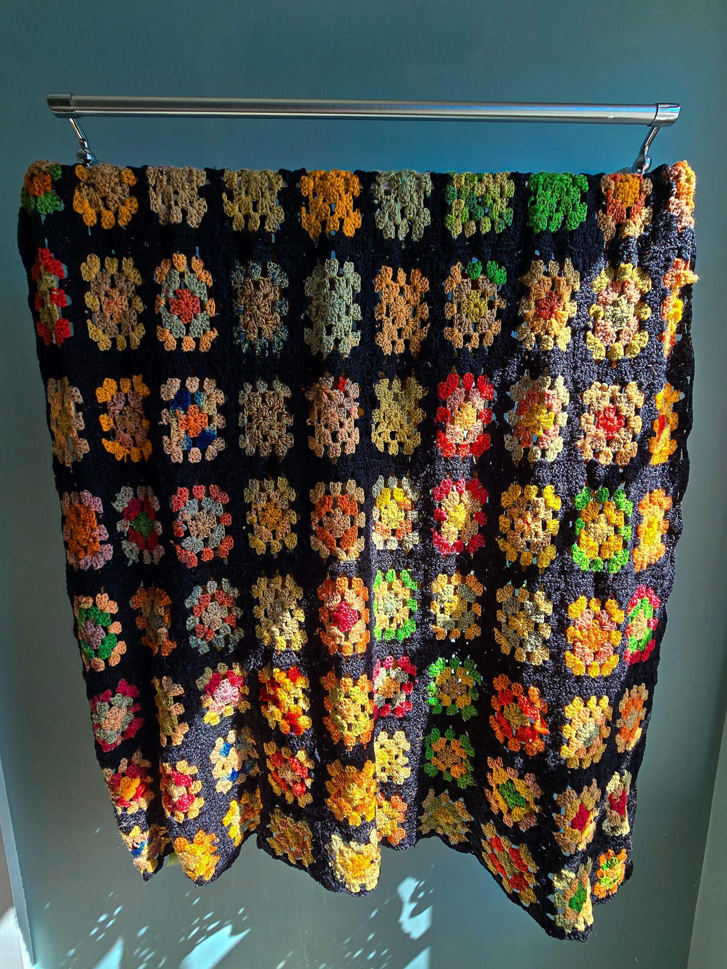 Vintage Granny Squares Mini Throw