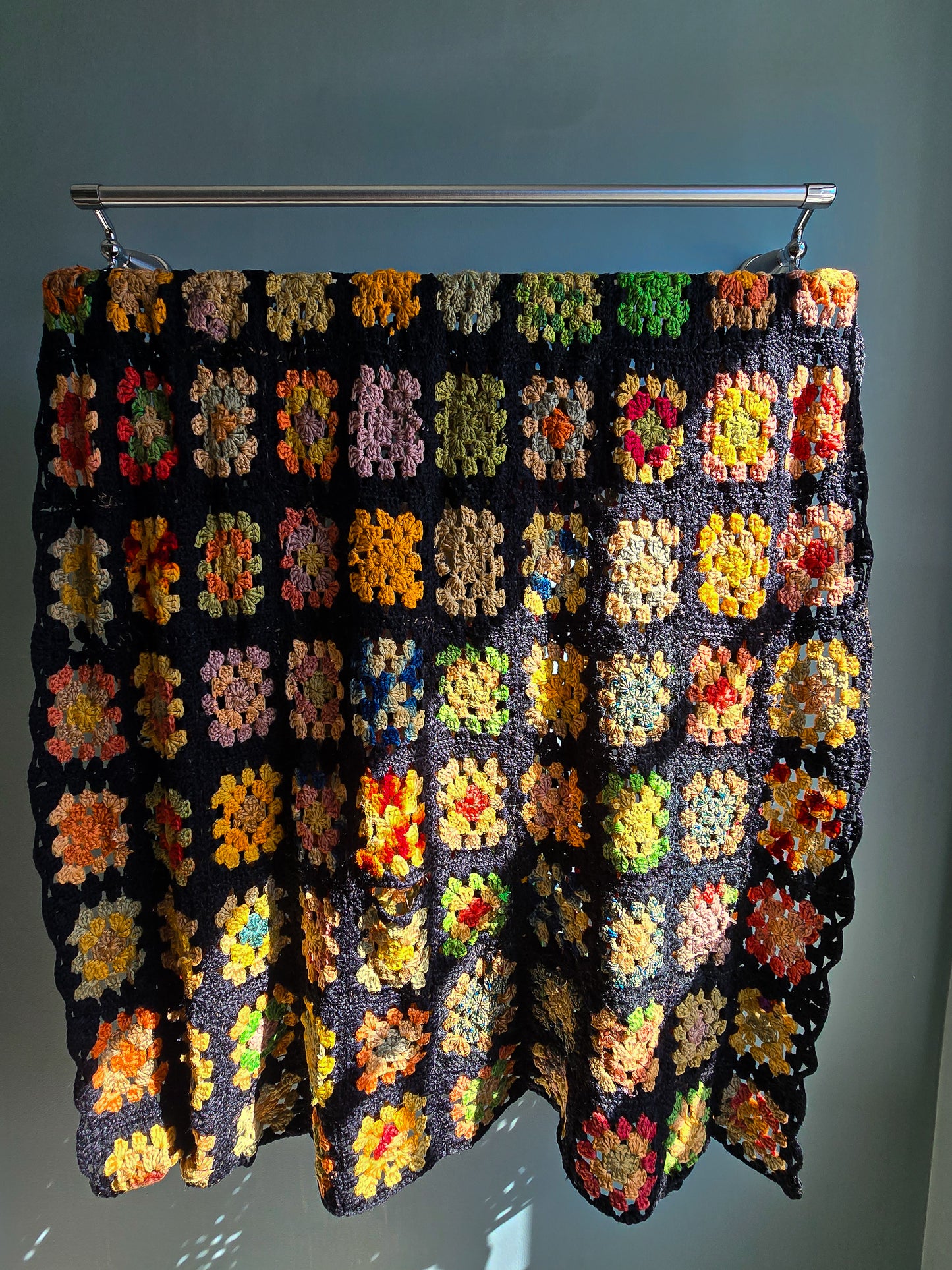 Vintage Granny Squares Mini Throw