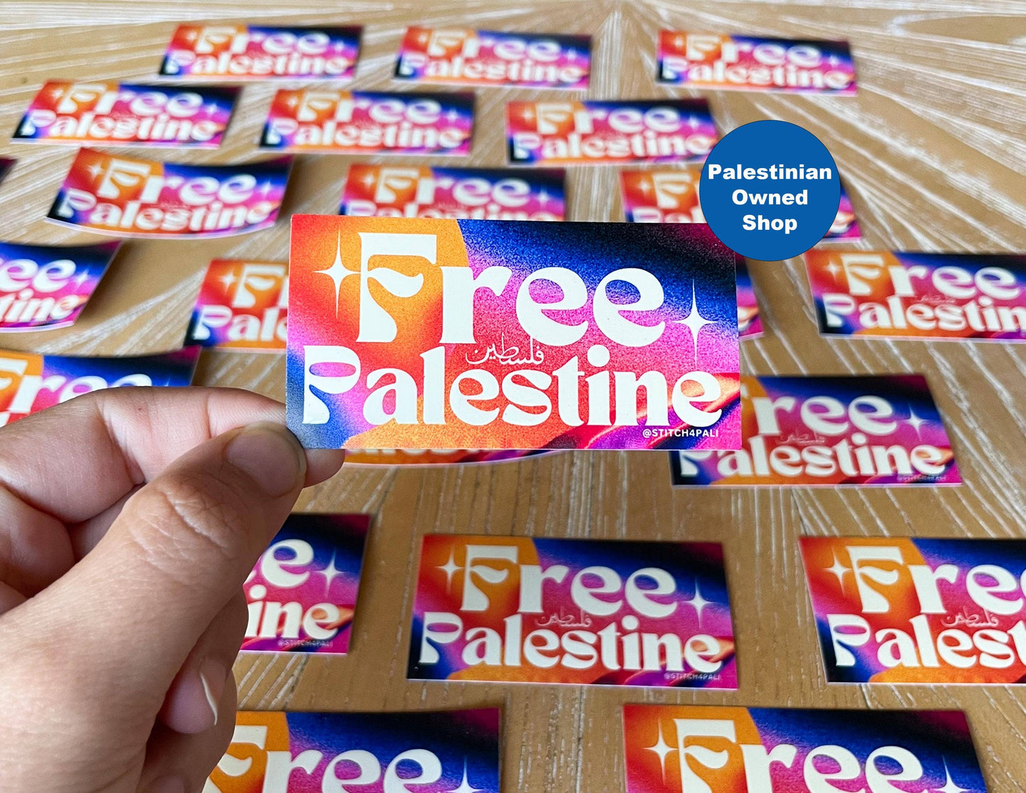 Free Palestine Sticker weatherproof
