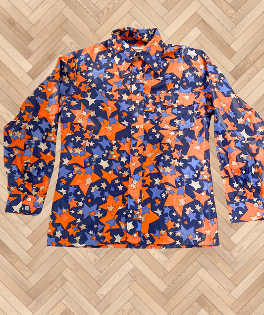 Vintage 60's Saska Parrott Retro Star Shirt