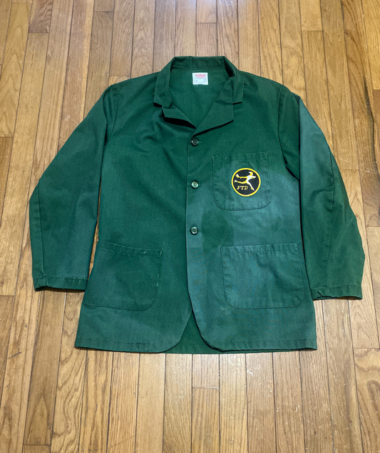 Vintage 70's Green FTD Utility Jacket