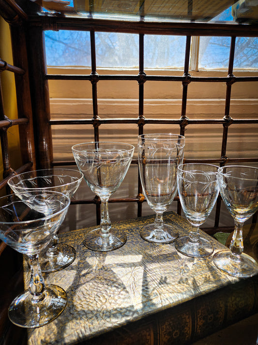 Vintage Crystal Reizart Glasses (by the each)