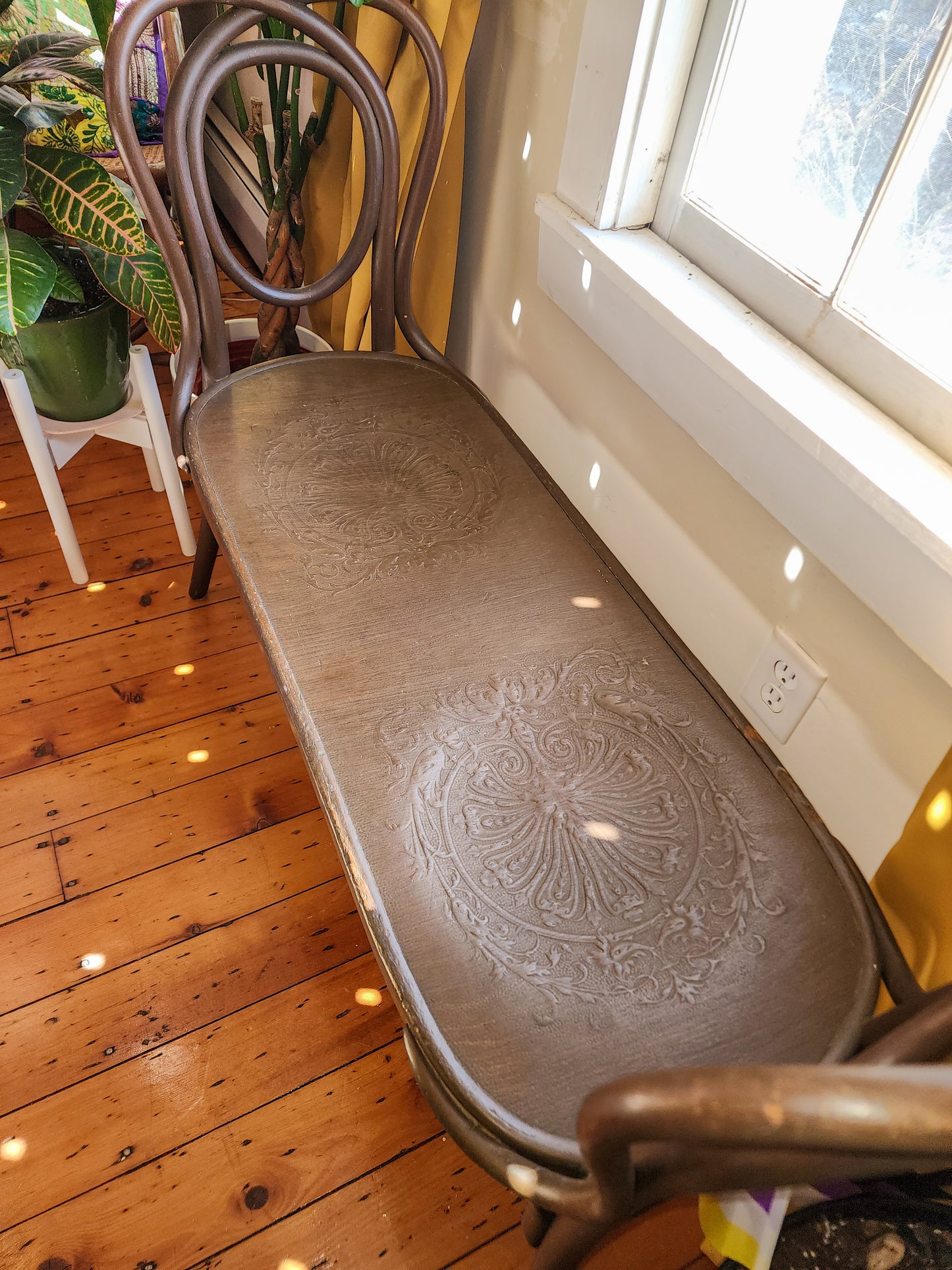 Antique J&J Kohn Bentwood Bench
