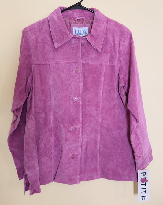 Y2K Deadstock Pink Suede Jacket