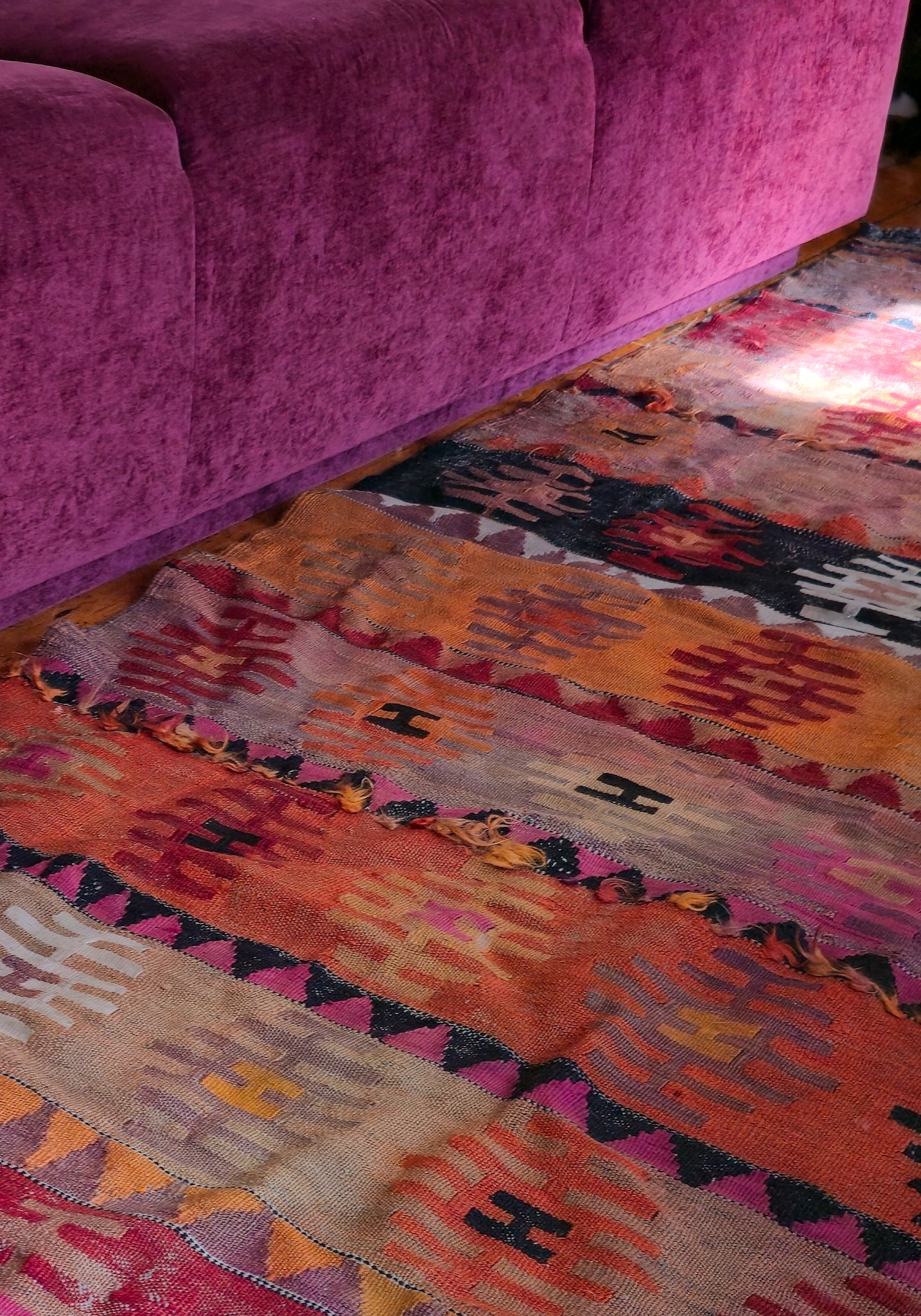 Vintage Turkish Kilim Runner