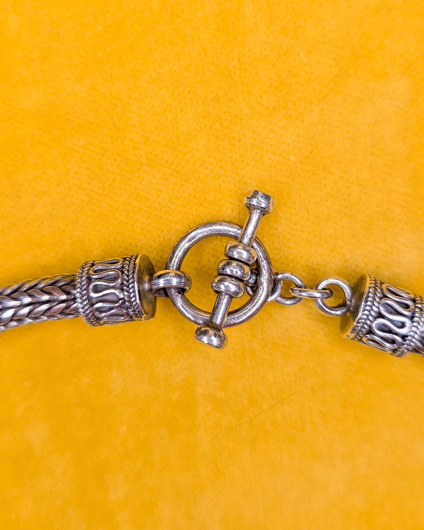 Vintage Sterling Silver Foxtail Chain from Bali