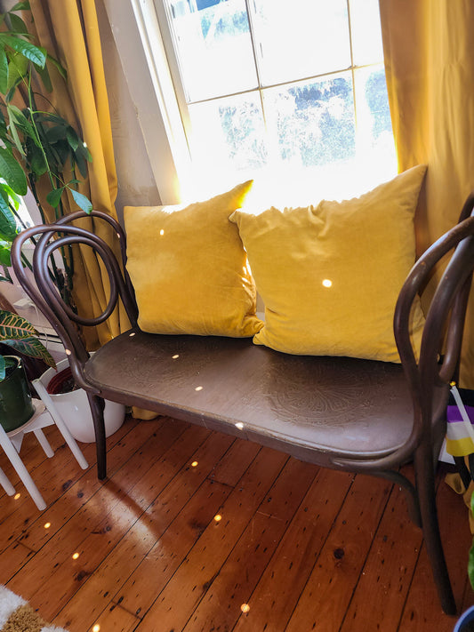 Antique J&J Kohn Bentwood Bench