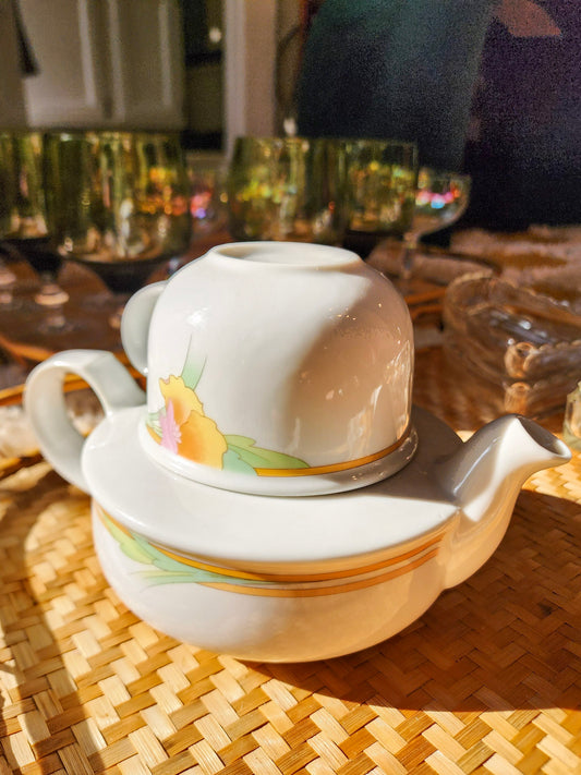 Vintage 80s Toscany Collection Tea Set Japan