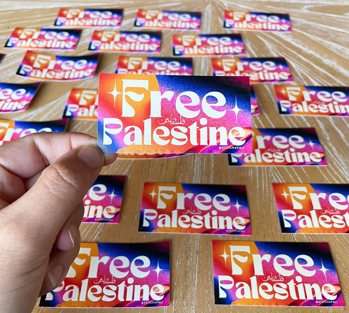 Free Palestine Sticker weatherproof