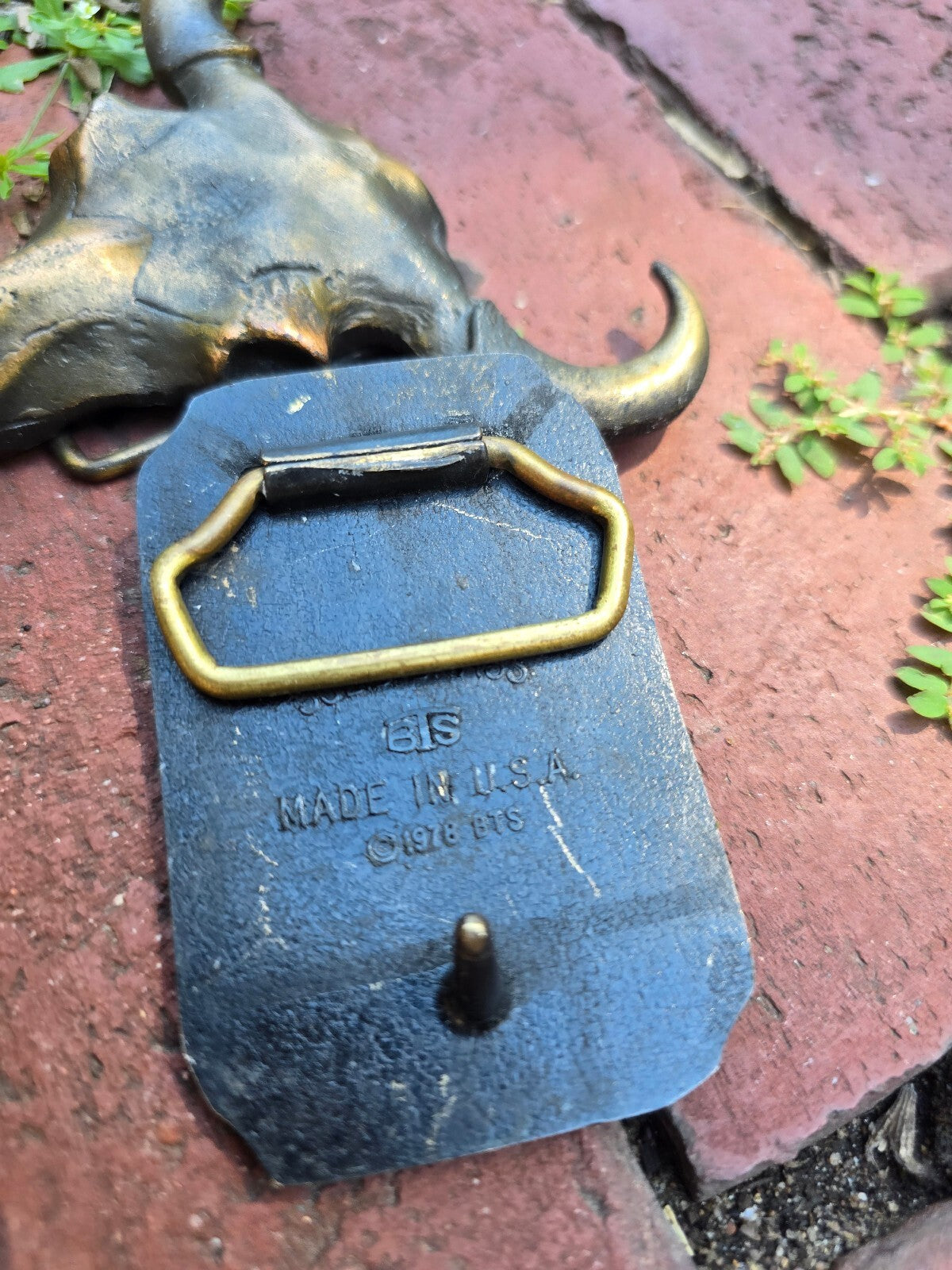 1970s Vintage Brass Flying Mallard Duck Belt Buckle