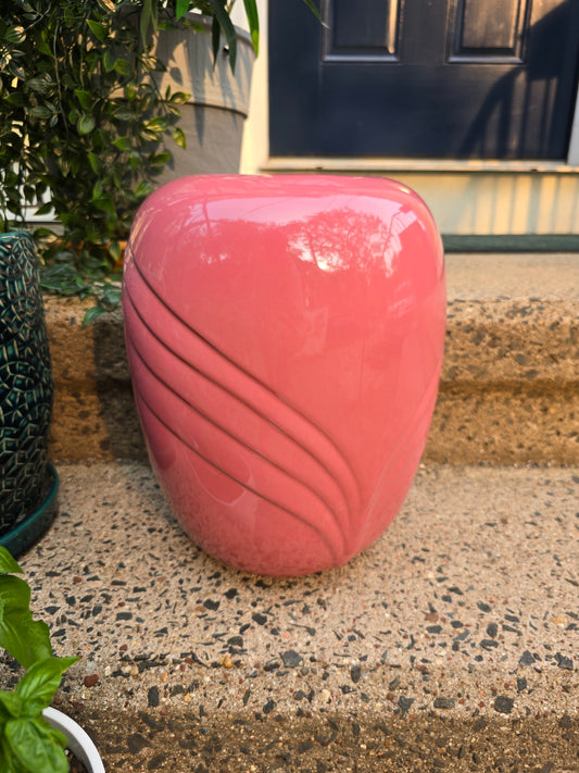 Vintage McCoy Fineforms Wave Pattern Art Deco Floor Vase