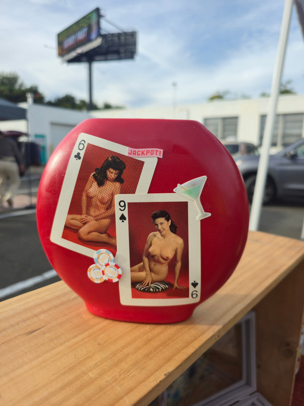 Vegas Pinup Babes Vase